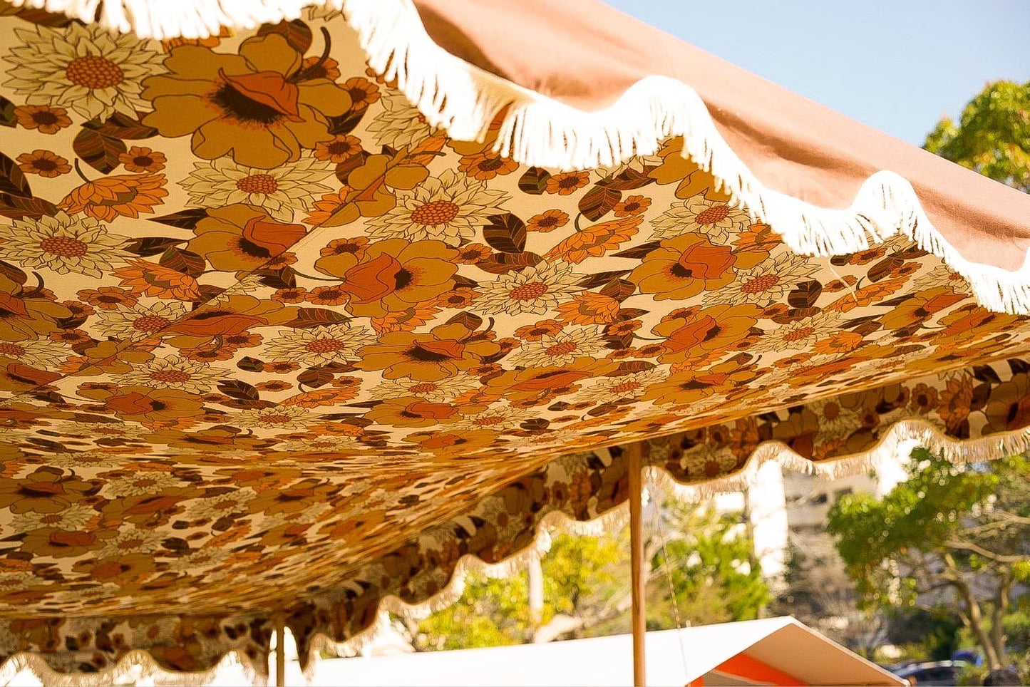 Vintage flower tarp