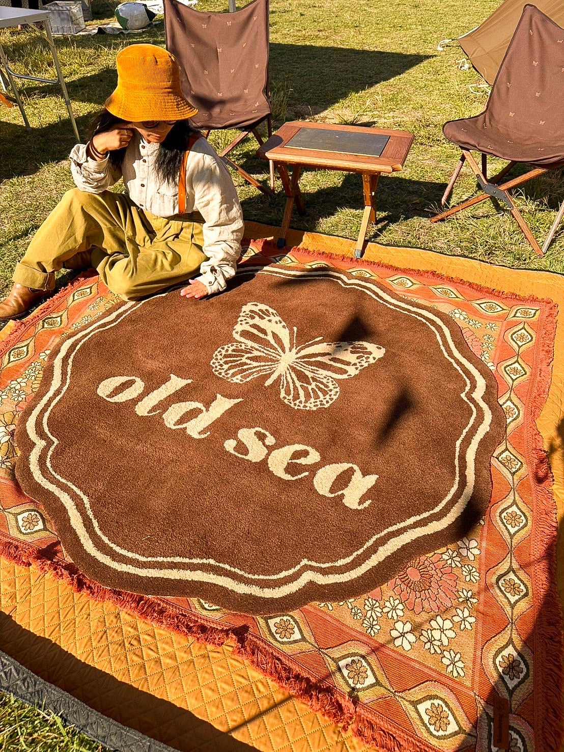 花Rim Antique rug