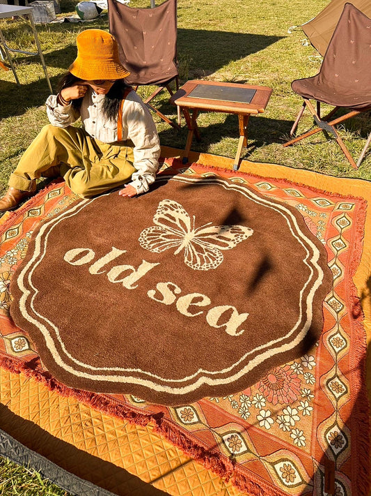 花Rim Antique rug